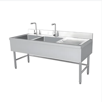 European-style Double-pool Right-Draining Washbasin