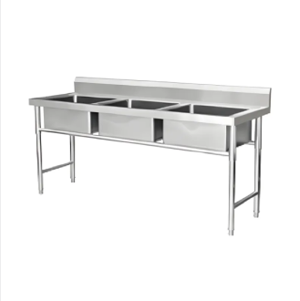 Three Sink Washing Pool(square leg)