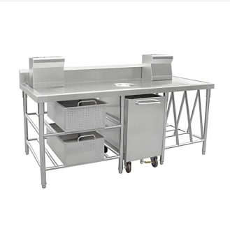 Multi-functional food preparation counter