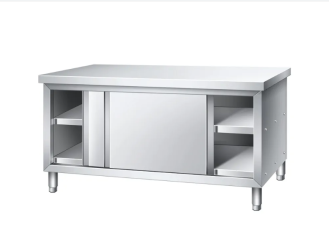 Stainless Steel Worktable with Cabinet