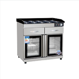 Fingerprint-free food preparation cabinet