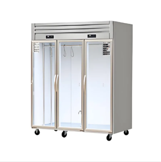 Three door meat display cabinet