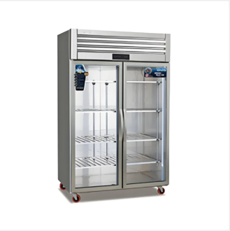 Stainless steel three-door refrigerator