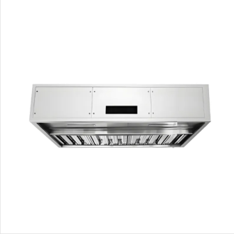 Ultra-thin integrated hood and range hood