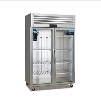 Stainless steel double-door refrigerator