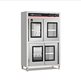 Multi-function four-door cupboard with light wave hot air circulation