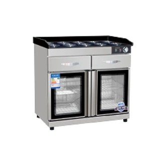 Fingerprint-free food preparation cabinet