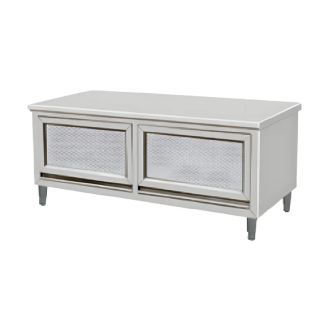 Sliding door facade and serving counter
