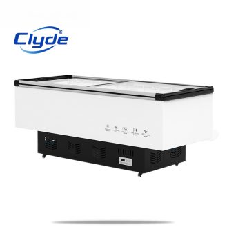 Supermarket refrigerated island cabinet