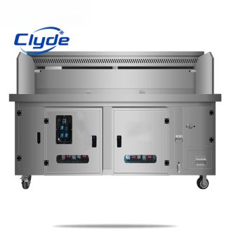 Commercial BBQ Grill Cart,Environmentally friendly Automatic smoking, air purification