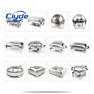 Top Hotel Utensils Party Food Warm Food Display Tray Stainless Steel Hot Pot Buffet