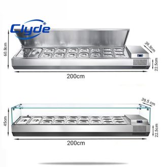 Most Popular Countertop Salad Refrigerated Display Cases