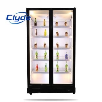 Top seller Led refrigerated display cabinet-Double door