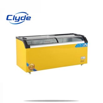 Supermarket curved sliding door chest freezer