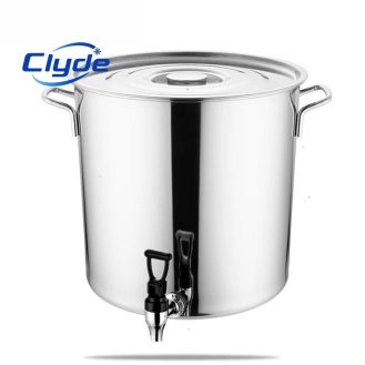 Large Capacity stainless steel soup bucket with tap