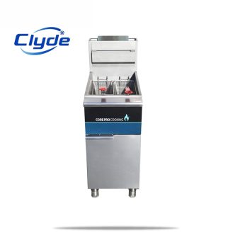1 cylinder 2 basket commercial stand-alone gas fryer