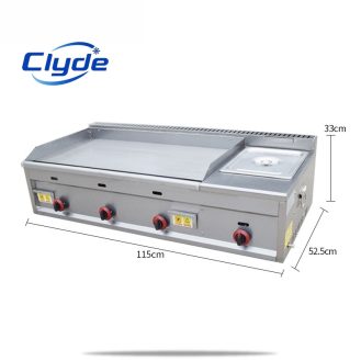 High-Performance Gas Griddle with Fryer: Perfect for Home and Commercial Kitchens