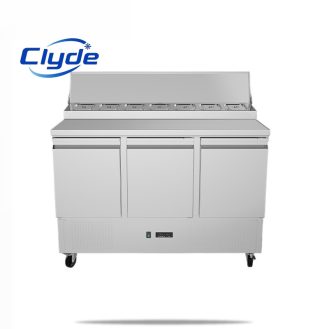 European style Pizza Prep Table Stainless Steel CE Certified
