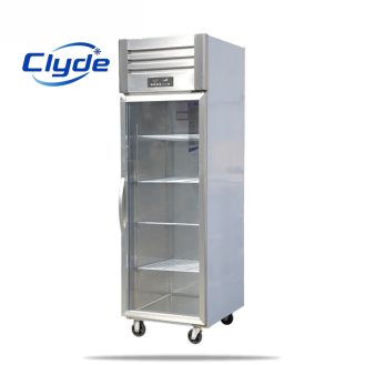 Stainless Steel Glass Door Refrigerator Cabinet