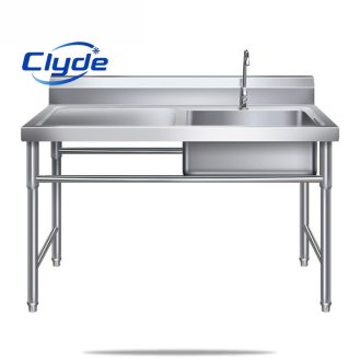 Stainless steel commercial wash bowl sink
