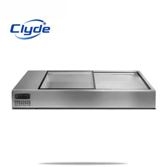Square Countertop salad display freezer