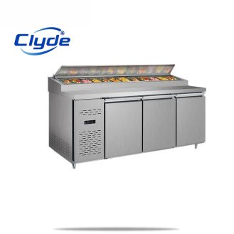 Pizza Prep Table Stainless Steel CE Certified